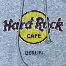 Load image into Gallery viewer, Hard Rock Cafe "Berlin" Classic Souvenir Logo Graphic Grey Pullover Hoodie
