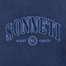 Load image into Gallery viewer, Vintage SONNETI Embroidered Big Spellout Union Made Crewneck Fleece Sweatshirt
