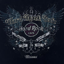 Load image into Gallery viewer, Hard Rock Cafe "Miami" Souvenir Logo Spellout Graphic Black T-Shirt

