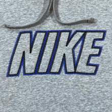 Load image into Gallery viewer, NIKE Classic Embroidered Big Spellout Grey Pullover Hoodie
