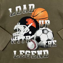 Load image into Gallery viewer, Early 00&#39;s MOOVERS &quot;Load Up With The Legend&quot; Sports Spellout Graphic Crewneck Sweatshirt

