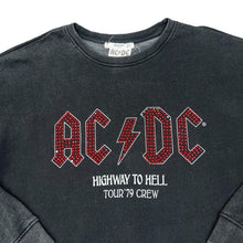 Load image into Gallery viewer, Mango x AC/DC &quot;Highway To Hell Tour &#39;79 Crew&quot; Diamante Graphic Hard Rock Band Crewneck Sweatshirt
