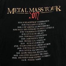 Load image into Gallery viewer, Powerwolf “Metal Mass Tour 2017” Graphic Spellout Power Heavy Metal Band T-Shirt
