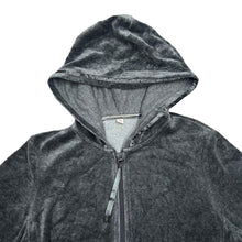 Load image into Gallery viewer, UNIQLO Classic Basic Essential Velvet Velour Zip Hooded Tracksuit Top
