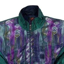 Load image into Gallery viewer, Vintage NEW YORK CLASSIC Crazy Abstract Patterned Shell Windbreaker Ski Jacket
