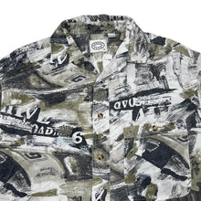 Load image into Gallery viewer, Vintage 90’s Casual Club Crazy Abstract Festival Patterned Viscose Shirt
