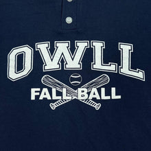 Load image into Gallery viewer, Early 00’s Russell Athletic Owll Fall Ball Baseball Graphic Henley T-Shirt

