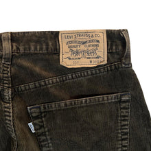 Load image into Gallery viewer, Vintage LEVI&#39;S 551 White Tab Classic Brown Corduroy Cord Straight Leg Trousers
