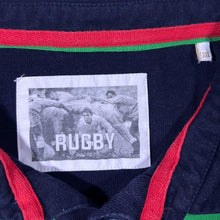 Load image into Gallery viewer, Cotton Traders Six Nations Rugby Multi Colour Striped Long Sleeve Polo Shirt
