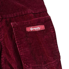Load image into Gallery viewer, Vintage WEAVERS High Waisted Tapered Fit Red Chunky Corduroy Cord Trousers
