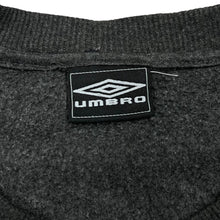 Load image into Gallery viewer, Early 00&#39;s UMBRO Classic Embroidered Big Logo Spellout V-Neck Fleece Sweatshirt
