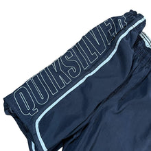 Load image into Gallery viewer, Early 00&#39;s QUIKSILVER Embroidered Big Spellout Skater Surfer Swimming Trunks Board Shorts
