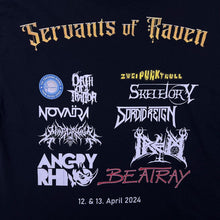 Load image into Gallery viewer, Servants Of Raven Heavy Metal Rock Punk Festival Music Band T-Shirt
