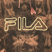 Load image into Gallery viewer, Vintage FILA Classic Embroidered Big Logo Spellout Bleach Tie Dye Pullover Hoodie
