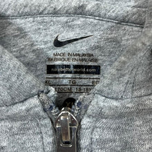 Load image into Gallery viewer, Nike Classic Grey Embroidered Mini Swoosh Logo Zip Hoodie
