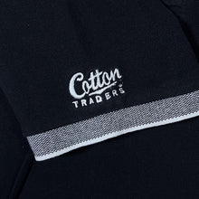 Load image into Gallery viewer, Early 00's Cotton Traders "Guinness" Embroidered Beer Logo Black Grey Polo Shirt
