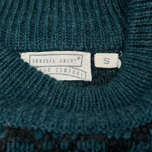 Load image into Gallery viewer, Vintage GENERAL GRANT COTTON COMPANY Grandad Patterned Acrylic Wool Knit Sweater Jumper
