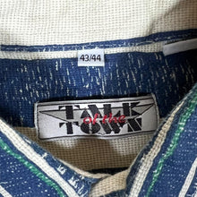 Load image into Gallery viewer, Vintage 90's TALK OF THE TOWN Patterned Striped Short Sleeve Flannel Shirt

