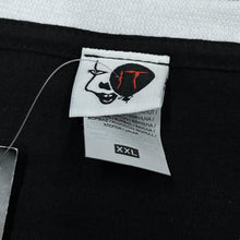 Load image into Gallery viewer, IT &quot;You&#39;ll Float Too&quot; Horror Movie Spellout Graphic Ringer T-Shirt
