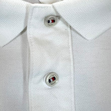 Load image into Gallery viewer, TOMMY HILFIGER &quot;Regular Fit&quot; Embroidered Patch Logo White Short Sleeve Polo Shirt
