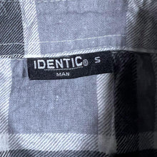 Load image into Gallery viewer, Vintage Identic Grey White Black Plaid Check Long Sleeve Cotton Flannel Shirt
