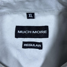 Load image into Gallery viewer, Early 00's Much More Embroidered Dragon Gothic Y2K Grey Short Sleeve Shirt
