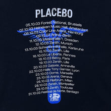Load image into Gallery viewer, Vintage Placebo (2003) European Tour Alternative Rock Music Band Black T-Shirt
