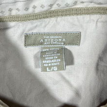 Load image into Gallery viewer, Vintage Arizona Jeans Co. Beige Patterned Striped Western Cotton Popper Long Sleeve Shirt
