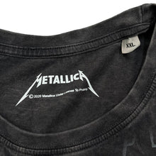 Load image into Gallery viewer, METALLICA Classic Skull Logo Spellout Graphic Thrash Heavy Metal Band Stonewashed T-Shirt
