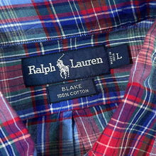 Load image into Gallery viewer, Vintage RALPH LAUREN &quot;Blake&quot; Tartan Plaid Check Mini Logo Short Sleeve Button-Up Shirt
