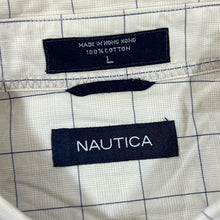Load image into Gallery viewer, NAUTICA Classic Grid Check Mini Logo Short Sleeve Button-Up Shirt
