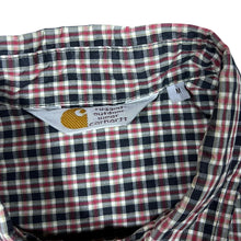 Load image into Gallery viewer, Carhartt Classic Red Blue White Check Long Sleeve Cotton Shirt
