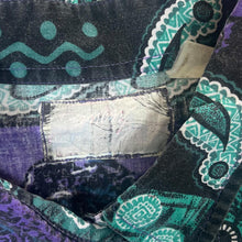 Load image into Gallery viewer, Vintage 90&#39;s Crazy Abstract Paisley Patterned Cowboy Western Cotton Long Sleeve Shirt
