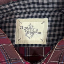 Load image into Gallery viewer, Age Of Wisdom Cowboy Western Plaid Check Popper Button Long Sleeve Shirt
