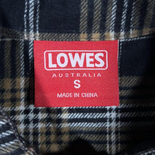 Load image into Gallery viewer, Lowes Australia Black Brown White Plaid Check Long Sleeve Cotton Flannel Shirt
