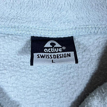 Load image into Gallery viewer, Vintage ACTIVE SWISS DESIGN Snowflake Woven Panel 1/2 Zip Fleece Sweatshirt
