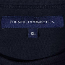 Load image into Gallery viewer, French Connection "Too Busy To FCUK" Graphic Spellout Black Short Sleeve T-Shirt
