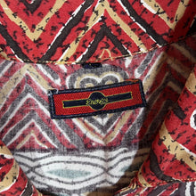 Load image into Gallery viewer, Vintage Energy Abstract Crazy Patterned 100% Viscose Short Sleeve Shirt
