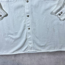 Load image into Gallery viewer, Vintage John Baner Cowboy Western Lace Panel White Popper Long Sleeve Shirt
