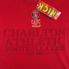 Load image into Gallery viewer, Vintage 90&#39;s Kick CHARLTON ATHLETIC Football Embroidered Graphic Single Stitch T-Shirt
