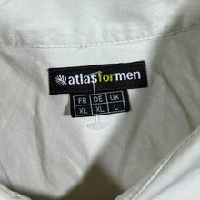 Load image into Gallery viewer, Atlas For Men Cowboy Western Cream Embroidered Blue Native Panel Cotton Long Sleeve Shirt
