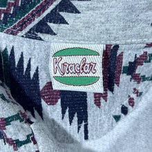 Load image into Gallery viewer, Vintage 90&#39;s Kiraclar Aztec Crazy Abstract Patterned Cotton Long Sleeve Polo Shirt
