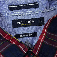 Load image into Gallery viewer, NAUTICA "Classic Fit" Mini Pocket Logo Plaid Checked Button-Up Long Sleeve Shirt
