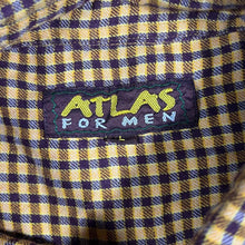 Load image into Gallery viewer, Early 00's Atlas For Men Plaid Check Long Sleeve Cotton Flannel Shirt
