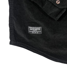 Load image into Gallery viewer, JACK SOUTH LONDON Black Green Corduroy Cord Long Sleeve Shirt
