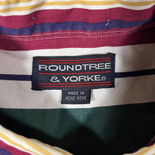 Load image into Gallery viewer, Vintage 90's Roundtree &amp; Yorke Multi Striped Long Sleeve Button-Up Cotton Shirt

