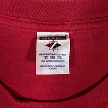 Load image into Gallery viewer, Jerzees NCAA NEW MEXICO LOBOS College Logo Spellout Graphic Red T-Shirt
