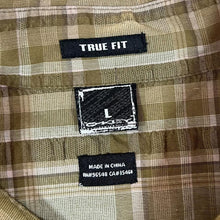 Load image into Gallery viewer, OAKLEY &quot;True Fit&quot; Brown Plaid Check Skater Surfer Short Sleeve Shirt
