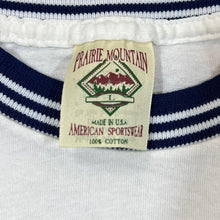 Load image into Gallery viewer, Vintage 90&#39;s Prairie Mountain KENNEDY SPACE CENTER &quot;Saturn V Center&quot; NASA Souvenir Single Stitch Ringer T-Shirt
