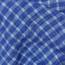 Load image into Gallery viewer, Vintage Kendat Blue White Plaid Check Long Sleeve Flannel Shirt
